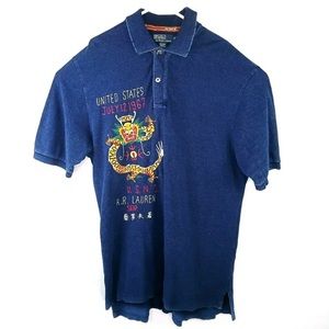 Polo Ralph Lauren Dragon Print Denim Shirt XLT
